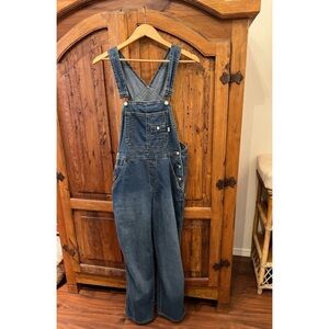 Vintage Denim Long Overalls